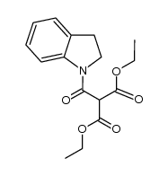 2-(indoline-1-carbonyl)malonic acid diethyl ester Structure