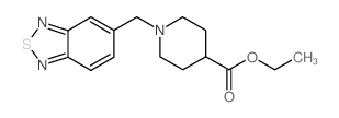 ETHYL 1-(BENZO[C][1,2,5]THIADIAZOL-5-YLMETHYL)PIPERIDINE-4-CARBOXYLATE Structure