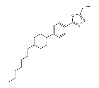 2-ethyl-5-[4-(4-heptylcyclohexyl)phenyl]-1,3,4-oxadiazole Structure