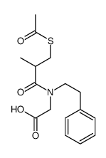 2-[(3-acetylsulfanyl-2-methylpropanoyl)-(2-phenylethyl)amino]acetic acid结构式