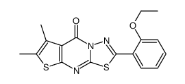 2-(2-ethoxyphenyl)-6,7-dimethyl-8H-[1,3,4]thiadiazolo[3,2-a]thieno[2,3-d]pyrimidin-8-one Structure