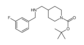 1-BOC-4-[(3-FLUORO-BENZYLAMINO)-METHYL]-PIPERIDINE Structure