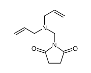 1-[[bis(prop-2-enyl)amino]methyl]pyrrolidine-2,5-dione Structure