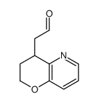 2-(3,4-dihydro-2H-pyrano[3,2-b]pyridin-4-yl)acetaldehyde Structure