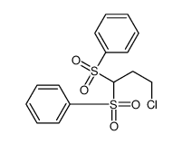 [1-(benzenesulfonyl)-3-chloropropyl]sulfonylbenzene Structure