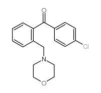 4'-CHLORO-2-MORPHOLINOMETHYL BENZOPHENONE结构式