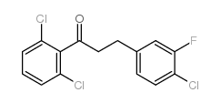 3-(4-CHLORO-3-FLUOROPHENYL)-2',6'-DICHLOROPROPIOPHENONE Structure