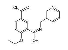 4-ethoxy-3-(pyridin-3-ylmethylcarbamoyl)benzoyl chloride结构式