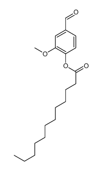 (4-formyl-2-methoxyphenyl) dodecanoate Structure