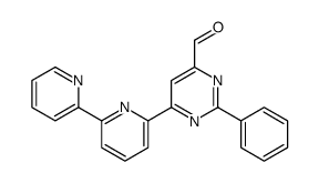 2-phenyl-6-(6-pyridin-2-ylpyridin-2-yl)pyrimidine-4-carbaldehyde Structure