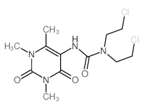 1,1-bis(2-chloroethyl)-3-(1,3,4-trimethyl-2,6-dioxo-pyrimidin-5-yl)urea Structure