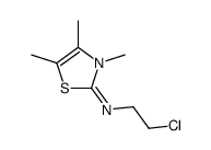 N-(2-chloroethyl)-3,4,5-trimethyl-1,3-thiazol-2-imine Structure