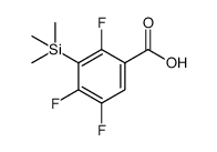 Benzoic acid, 2,4,5-trifluoro-3-(trimethylsilyl) Structure