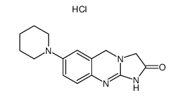 1,5-dihydro-7-(1-piperidinyl)imidazo[2,1-b]quinazolin-2(3H)-one dihydrochloride hydrate Structure