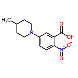 5-(4-Methylpiperidin-1-yl)-2-nitrobenzoic acid picture