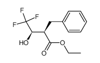 ethyl (2R,3R)-2-benzyl-4,4,4-trifluoro-3-hydroxybutanoate Structure