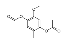 2,5-diacetoxy-4-methoxy-toluene结构式