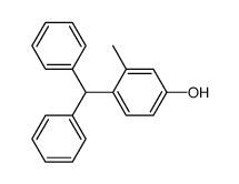 2-Methyl-4-hydroxy-triphenylmethan Structure