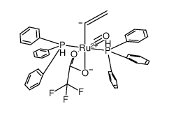 carbonyl(ethenyl)(trifluoroacetato)bis(triphenylphosphine)ruthenium(II)结构式