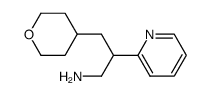 2-pyridin-2-yl-3-(tetrahydro-2H-pyran-4-yl)propan-1-amine结构式