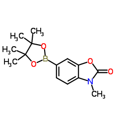 3-Methyl-6-(4,4,5,5-tetramethyl-1,3,2-dioxaborolan-2-yl)benzo[d]oxazol-2(3H)-one structure