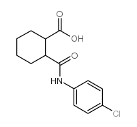 2-[(4-氯苯胺)羰基]环己烷羧酸结构式