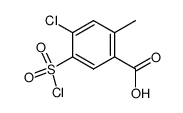 4-chloro-5-(chlorosulfonyl)-2-methylbenzoic acid结构式