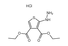 diethyl 2-hydrazinothiophene-3,4-dicarboxylate hydrochloride Structure