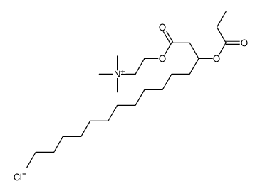 trimethyl-[2-(3-propanoyloxyhexadecanoyloxy)ethyl]azanium,chloride Structure