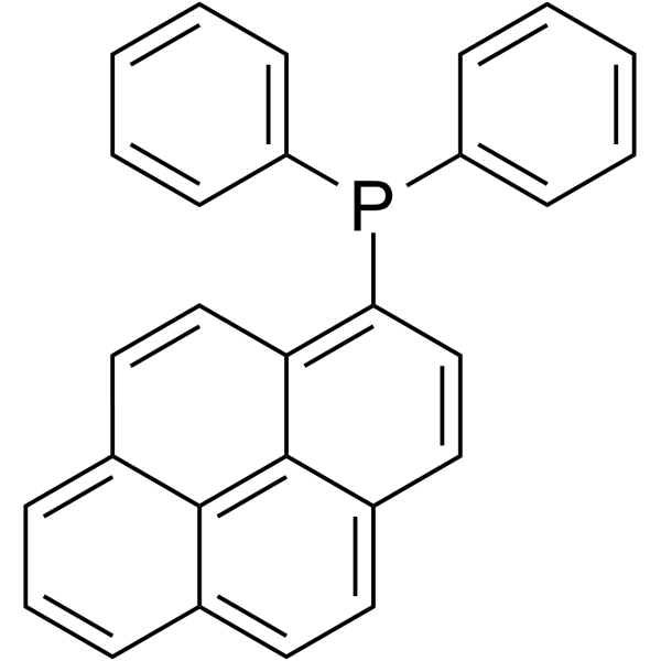 Diphenyl(1-pyrenyl)phosphine Structure