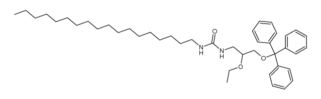 (+/-)-3-(3-octadecylureido)-2-ethoxy-1-(triphenylmethoxy)propane Structure