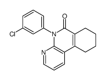 5-(3-chlorophenyl)-7,8,9,10-tetrahydrobenzo[c][1,8]naphthyridin-6-one结构式