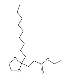 2-(2-ethoxycarbonylethyl)-2-nonyl-1,3-dioxolane Structure