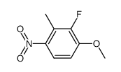 2-fluoro-1-methoxy-3-methyl-4-nitrobenzene结构式