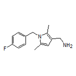 1-(4-氟苄基)-2,5-二甲基吡咯-3-甲胺结构式