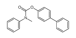 (4-phenylphenyl) N-methyl-N-phenylcarbamate结构式