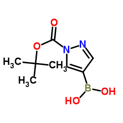 (1-(TERT-BUTOXYCARBONYL)-1H-PYRAZOL-4-YL)BORONIC ACID picture