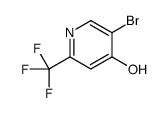 5-bromo-2-(trifluoromethyl)-1H-pyridin-4-one结构式