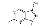 3H-Pyrazolo[3,4-d]pyrimidin-3-one, 1,2-dihydro-6-methyl- (6CI) structure