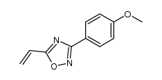 3-(4-methoxyphenyl)-5-vinyl-1,2,4-oxadiazole结构式