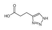 3-(1H-[1,2,3]triazol-4-yl)propanoic acid structure