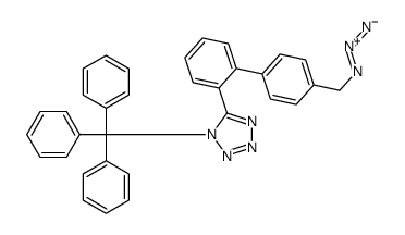 5-[2-[4-(azidomethyl)phenyl]phenyl]-1-trityltetrazole Structure