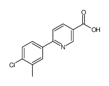 6-(4-chloro-3-methylphenyl)pyridine-3-carboxylic acid结构式