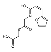 2-[2-[3-(furan-2-yl)prop-2-enoylamino]acetyl]sulfanylacetic acid Structure