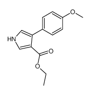 4-(4-METHOXYPHENYL)-1H-PYRROLE-3-CARBOXYLIC ACID ETHYL ESTER结构式