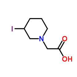 (3-Iodo-1-piperidinyl)acetic acid结构式