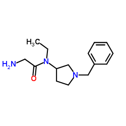 N-(1-Benzyl-3-pyrrolidinyl)-N-ethylglycinamide Structure