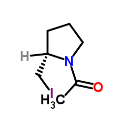 1-[(2S)-2-(Iodomethyl)-1-pyrrolidinyl]ethanone Structure