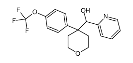 pyridin-2-yl-[4-[4-(trifluoromethoxy)phenyl]oxan-4-yl]methanol Structure