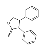 3,4-diphenyl-1,3-oxazolidine-2-thione结构式